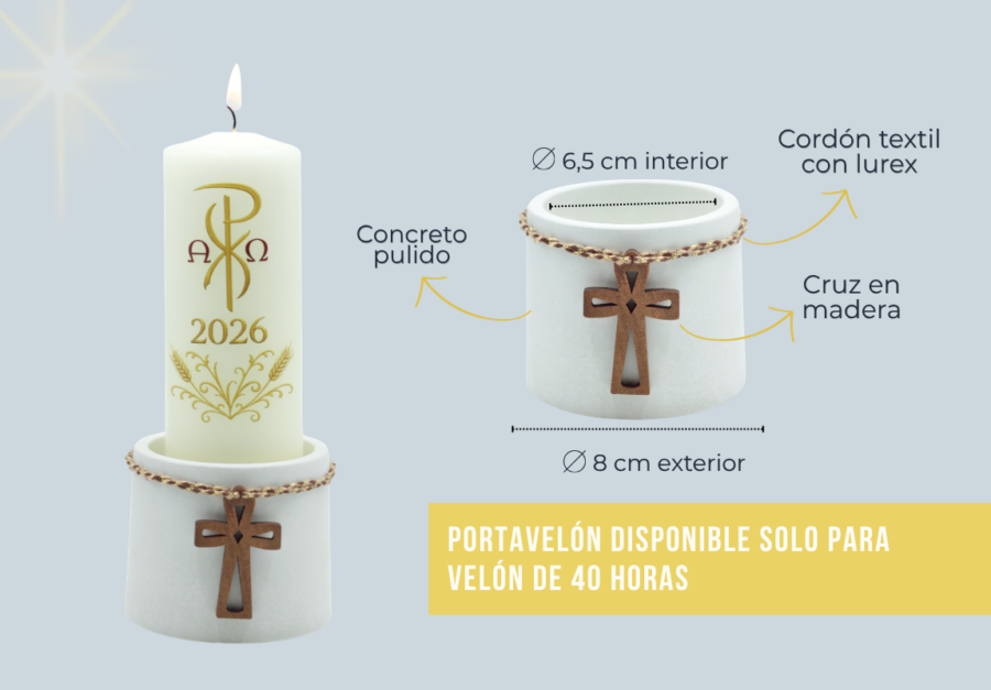 6 Velón Luz De Pascua