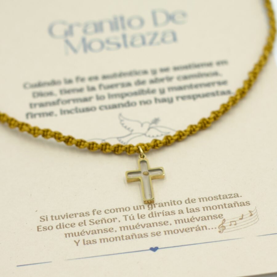 Collar Granito De Mostaza