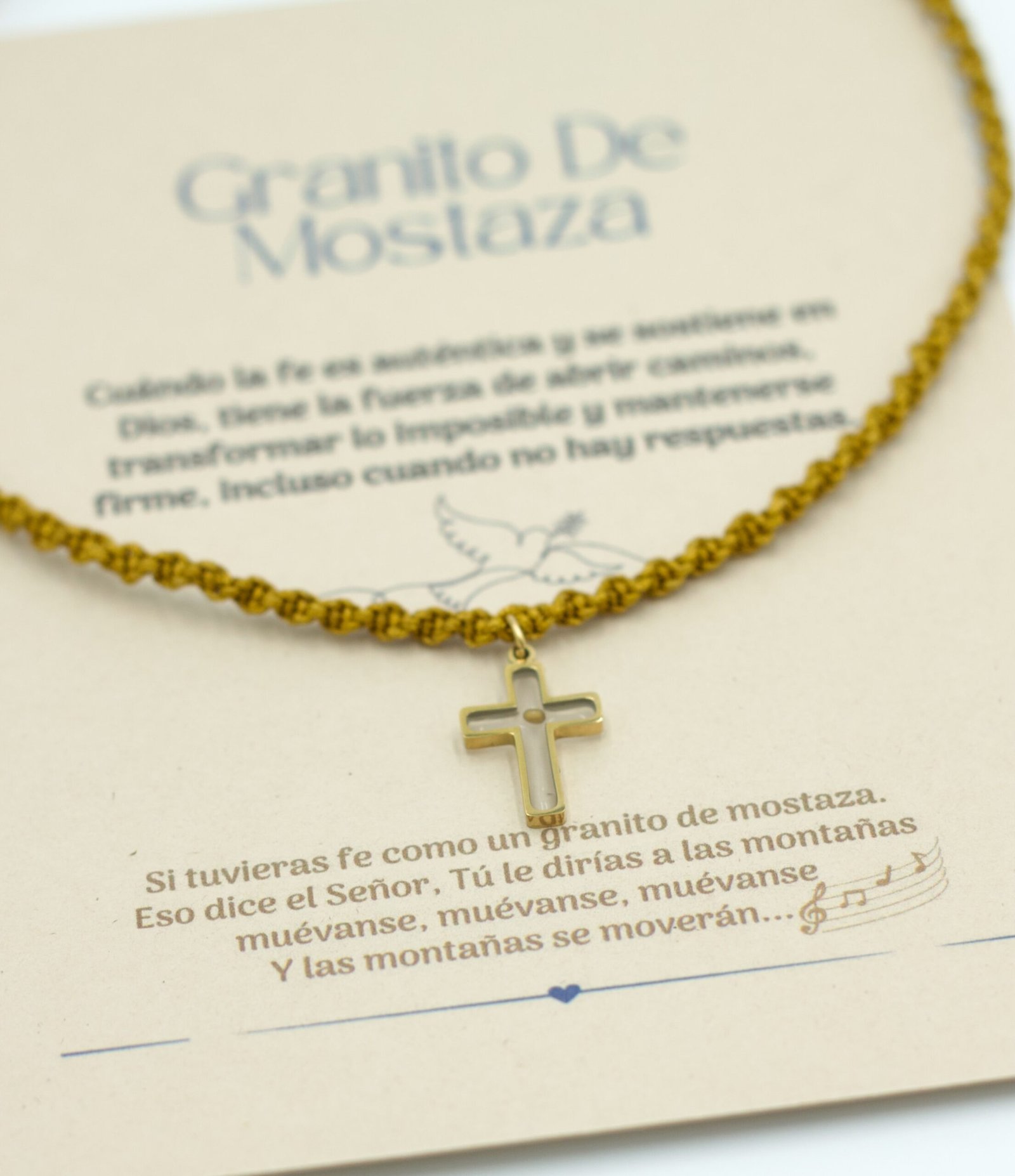 Collar Granito De Mostaza