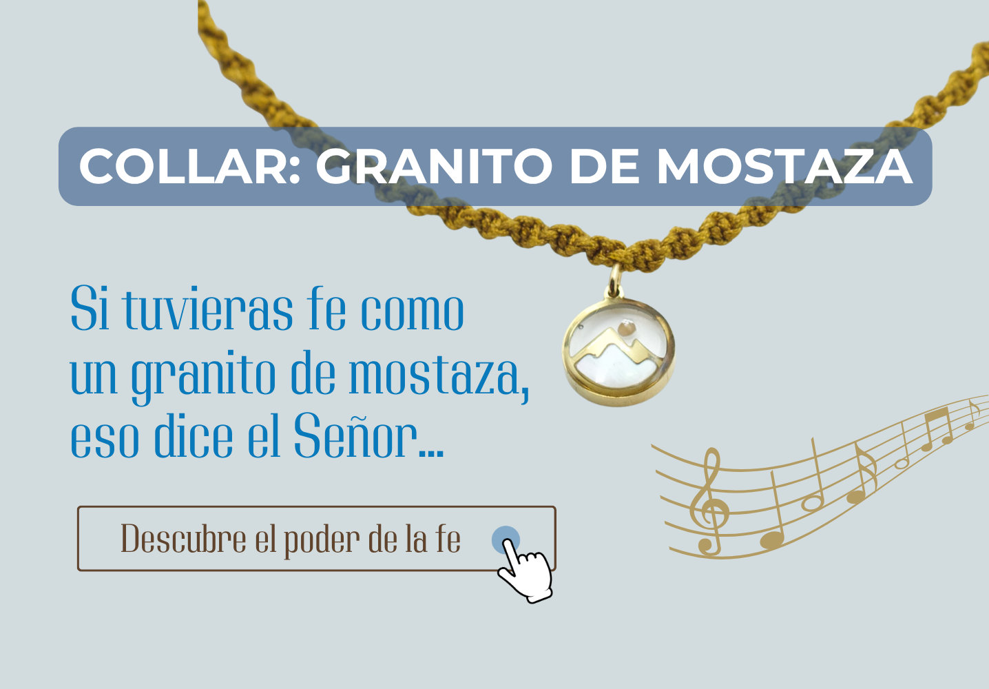 Collar Granito De Mostaza
