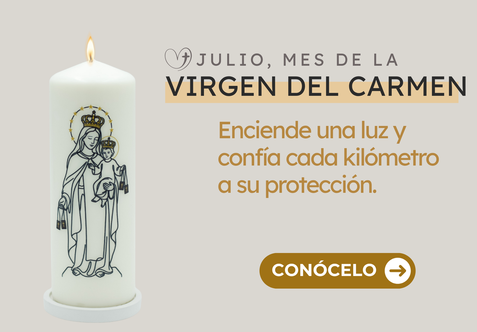 Velón Virgen Del Carmen