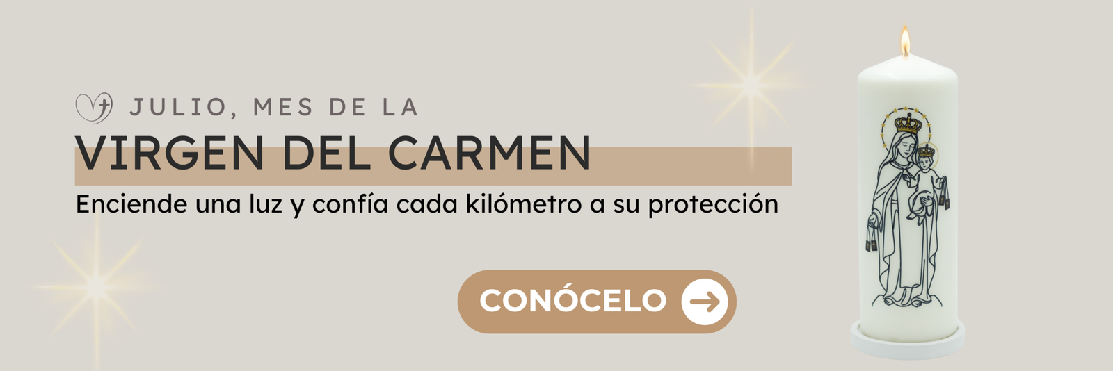 Velón Virgen Del Carmen
